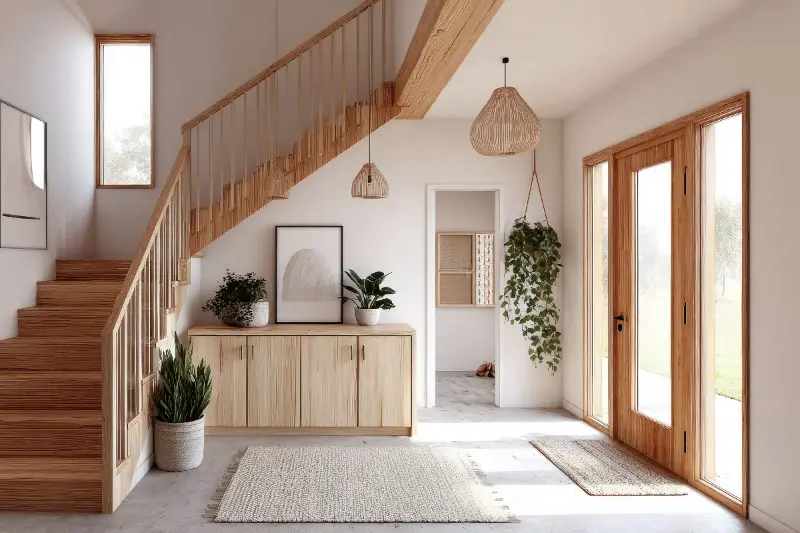 Recibidor ideal: transforma entradas pequeñas sin desorden ni muebles voluminosos