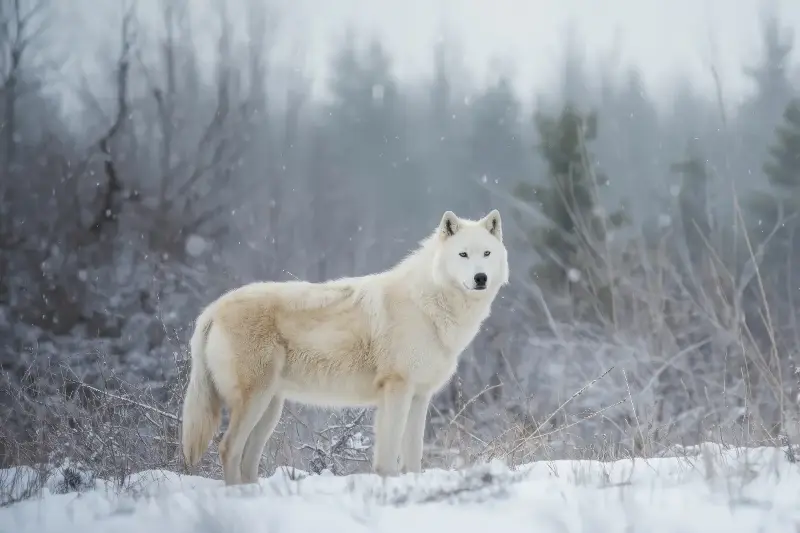 Arctic Mystique: Unveiling The Survival Secrets Of The Solitary Northern Snow Wolf