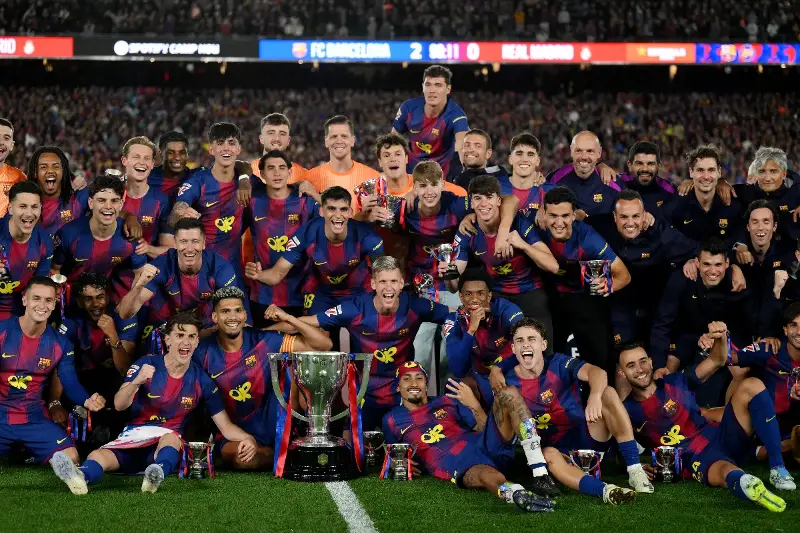 Barcelona Fans Rejoice As Camp Nou Becomes The Heart Of A Massive Celebration