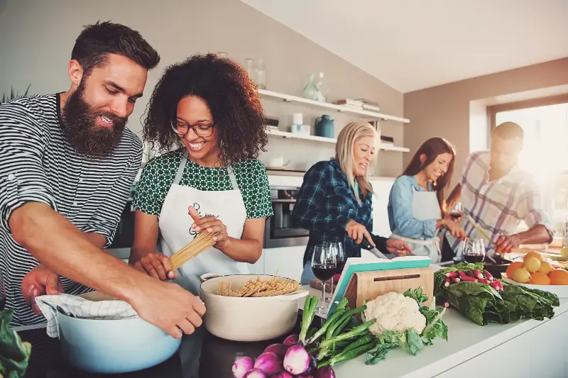 Cozinhar e vender em espaço compartilhado