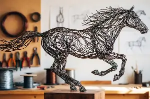 How Artists Turn Simple Wire Into Mesmerizing Sculptures That Defy Gravity