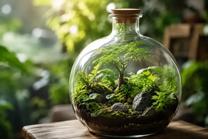 Creating a Magical Miniature World: The Delicate Art of DIY Glass Bottle Terrariums