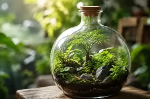Creating a Magical Miniature World: The Delicate Art of DIY Glass Bottle Terrariums