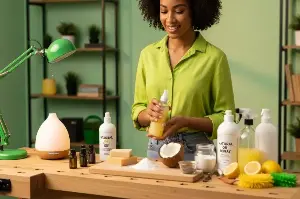 طرق مختلفة لصنع منظف الأرضيات بمكونات متوفرة في مطبخك