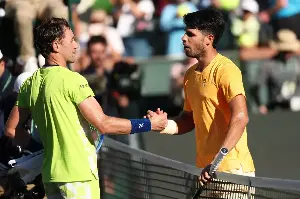 Carlos Alcaraz Shines ✨ Against Casper Ruud, Proving Top-Seeded Steel At Indian Wells