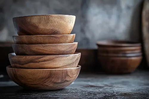 Mangkuk Servis Kayu Rustic: Keunikan dan pesona semula jadi yang membawa kehangatan serta gaya klasik ke meja anda dengan penuh harmoni