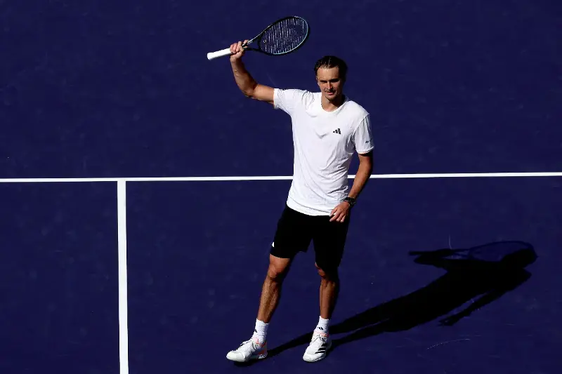 Zverev Powers Through 💥 Tiafoe To Reach Indian Wells Quarter-Finals In Style 