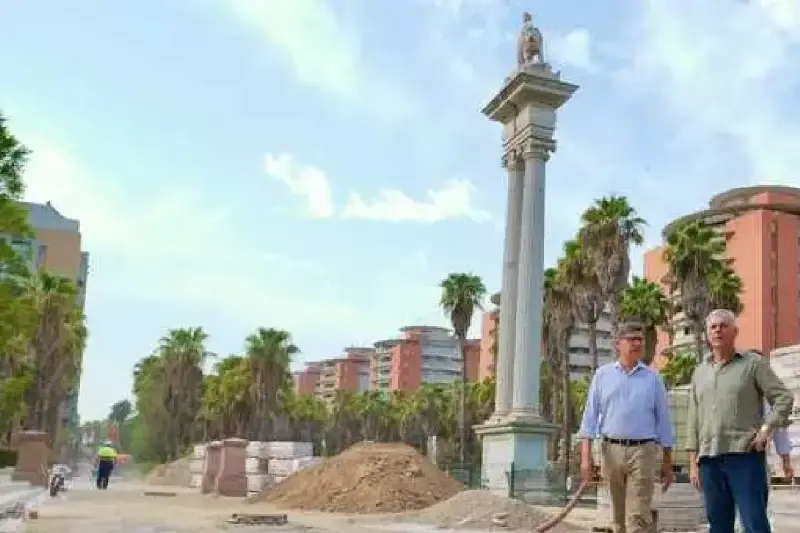 Avanzan las obras de renovación del parque Jardines de Hércules de Bellavista