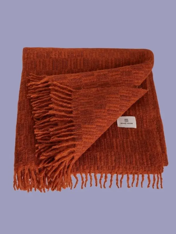 Soho Home, Claudius Throw in Rust