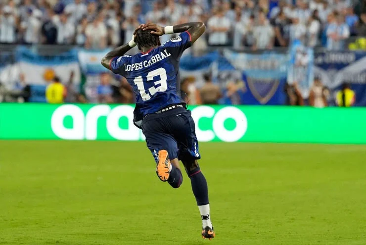 Cabral couldn't believe he scored a wonder goal at the 2026 World Cup.