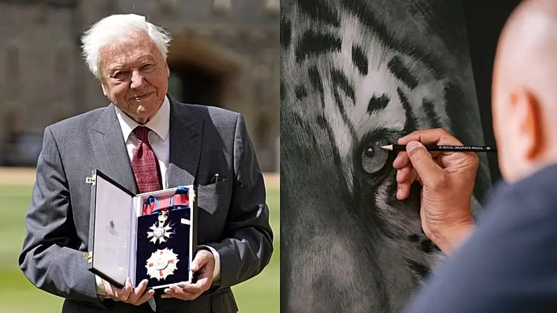 El legado de David Attenborough inspira a los artistas de la fauna