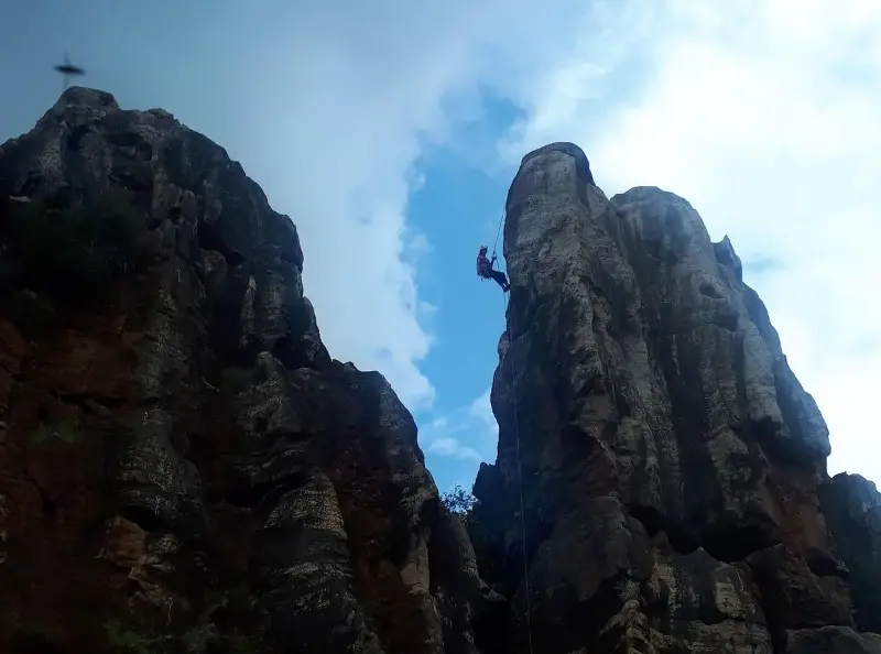 Escalada en el Geoparque de las Subbéticas.