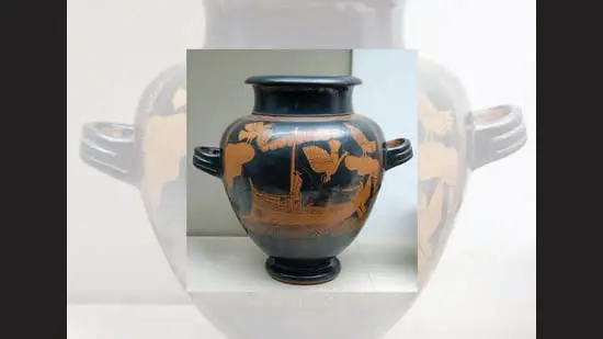The Greek Siren Vase, which dates to the 5th century BCE, also depicts the famous Odysseus scene. (BRITISH MUSEUM)