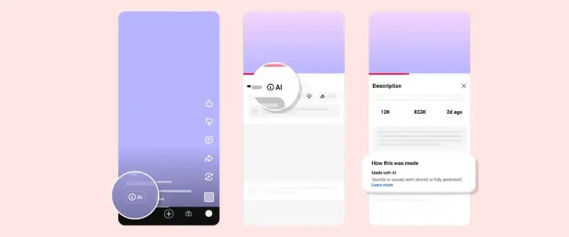 YouTube AI label