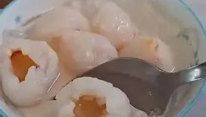 Simple Almond Lychee dessert for the family