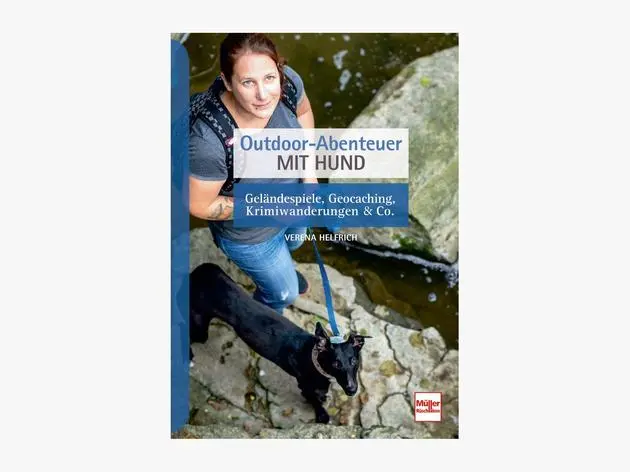 „Outdoor-Abenteuer mit Hund: Geländespiele, Geocaching, Krimiwanderungen & Co.“, Verena Helfrich, Müller Rüschlikon, 144 Seiten, 19,95 Euro, ISBN: 978-3275021574.