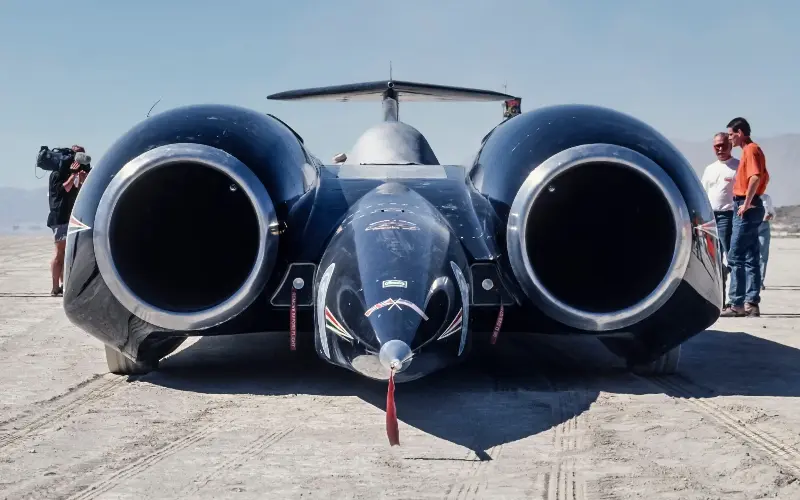 The Thrust SSC was the first land vehicle to break the sound barrier; Green describes the feat as an ‘entirely different challenge’ - David Madison