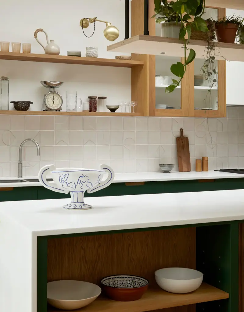 Use transparent jars and organize plastic food container alternatives where fit. (Image credit: Yoko Kloeden Design)