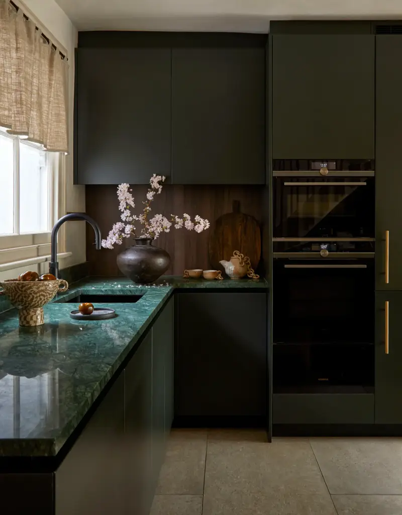 Decluttering your kitchen should always come before adding more storage. (Image credit: Yoko Kloeden Design)