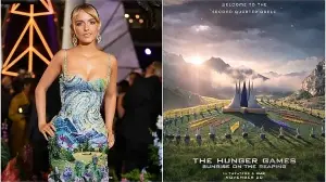 Mckenna Grace brings The Hunger Games: Sunrise on the Reaping poster to life with floral gown for London premiere