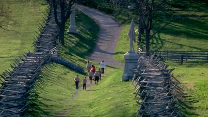 The sunken road named Bloody Lane saw some of the worst fighting during the Civil War's Battle of Antietam.