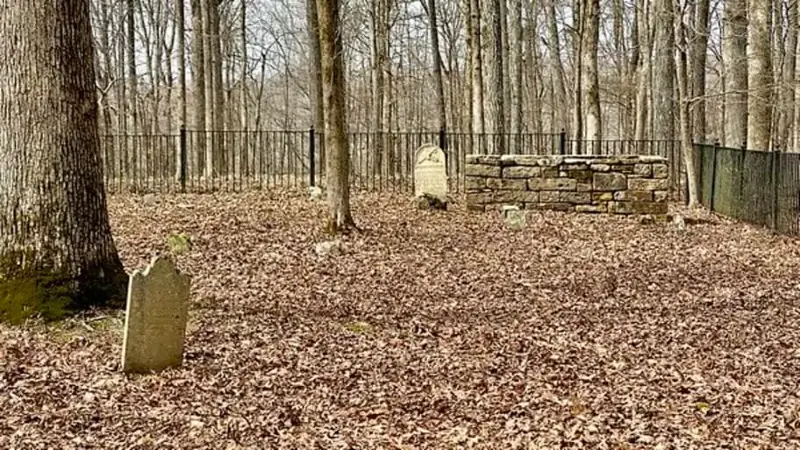 The Old Guides Cemetery along the Heritage Trail.