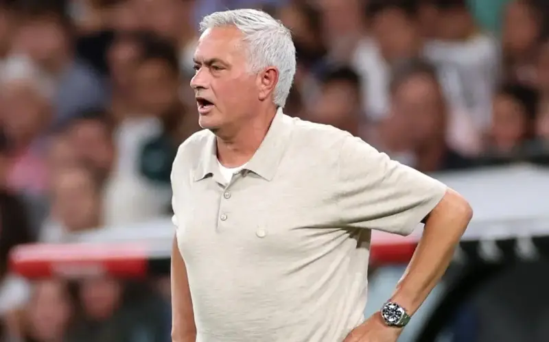 Jose Mourinho watched his Real Madrid side beat Real Sociedad 4-1 in his second home debut as manager - Florencia Tan Jun/Getty Images
