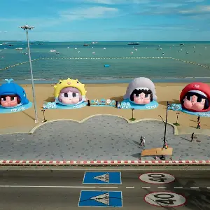 Pop Mart transforms Pattaya Beach