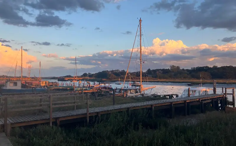 Like an oil painting: Wivenhoe’s sunsets are breathtaking, having provided inspiration for great artists like Francis Bacon - Andrew Purvis