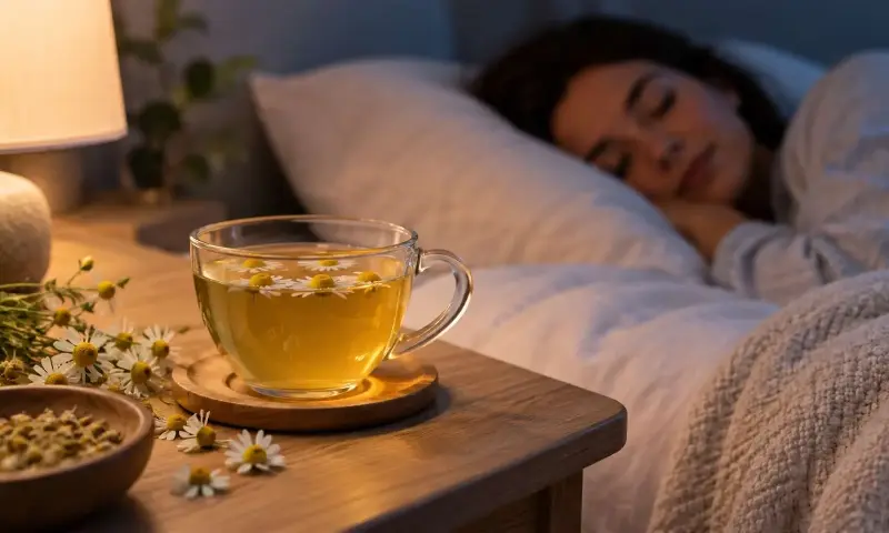 Manzanilla después de cenar: el ritual que puede preparar al cerebro para dormir