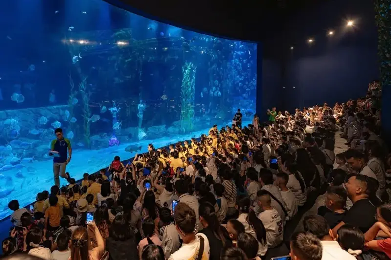 Thủy cung Lotte World Hà Nội đón vị khách thứ 1 triệu - 1