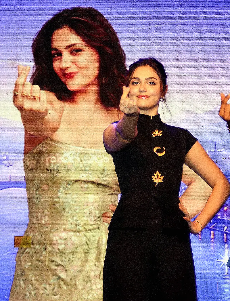 Actress Aneet Padda poses for a photo during the announcement event for the 13th 'The Big Billion Days 2026', in Bengaluru on Wednesday. Actress Aneet Padda poses for a photo during the announcement event for the 13th 'The Big Billion Days 2026', in Bengaluru on Wednesday.