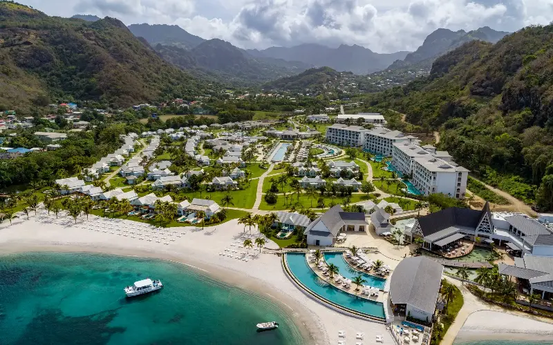 The Sandals resort on St Vincent includes white sand imported from Guyana