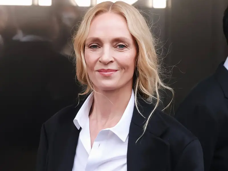 Bei Fendi-Show: Uma Thurman feiert in Mailand