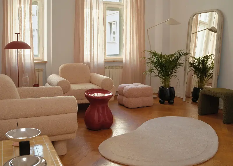 Similar to cleaning red wine out of a couch, immediate attention to the stain is crucial. (Image credit: Westwing)