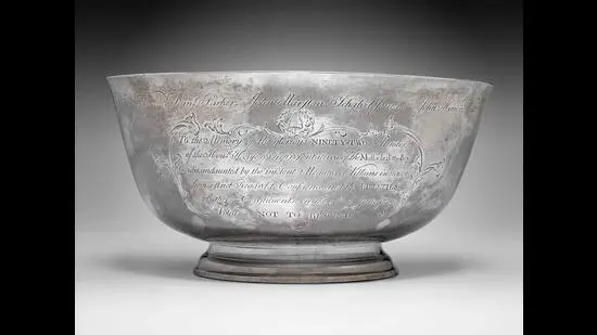 Paul Revere’s Sons of Liberty Bowl (1768). (Museum of Fine Arts, Boston)