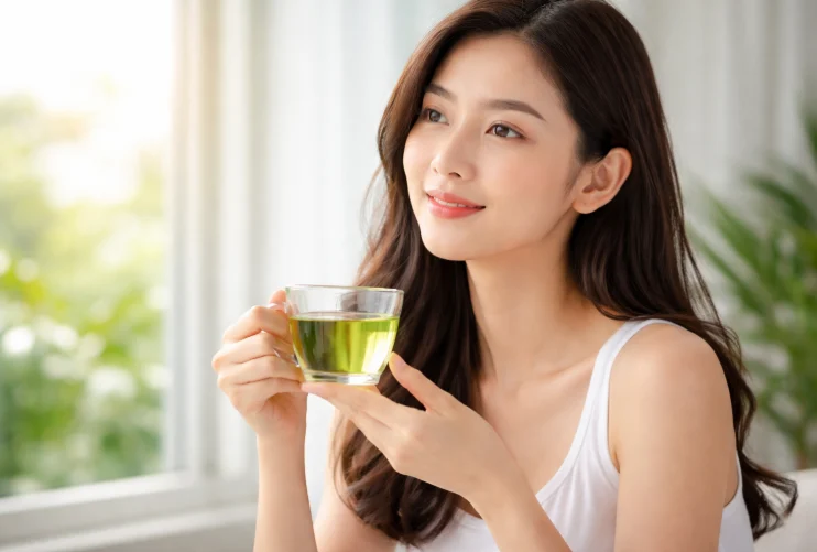 Uống trà xanh mỗi ngày có giúp đẹp da không?- Ảnh 1.