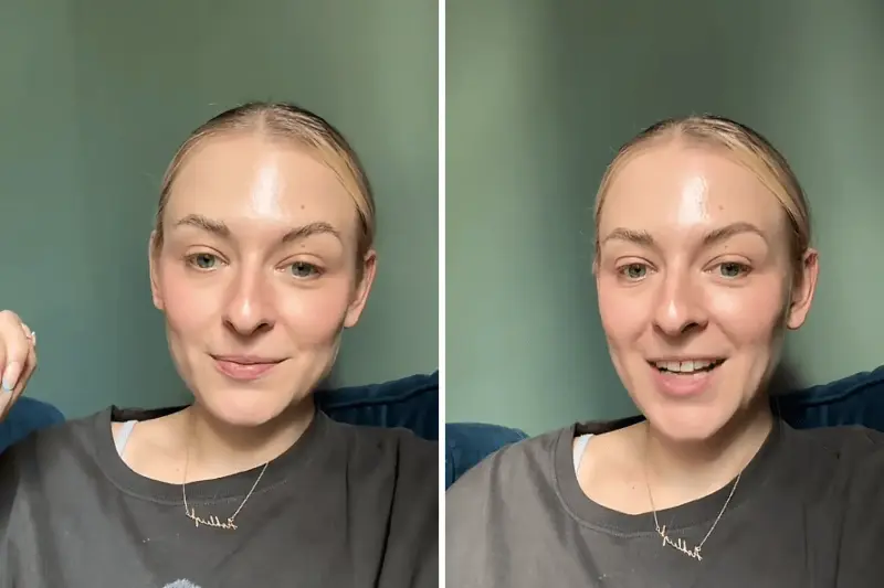 Ashleigh Clegg, who holds a degree in biology and a master's degree in biotechnology, rating developmental toys for children in a TikTok video.