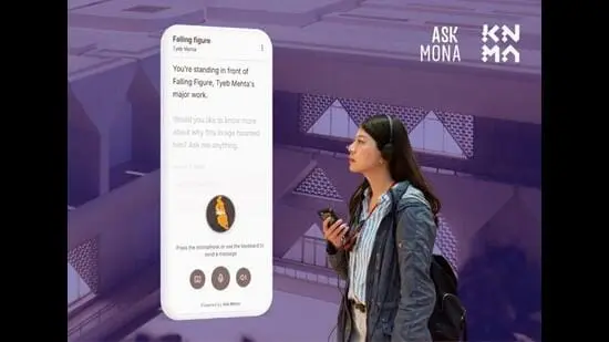 Some galleries such as KNMA are using AI chatbots such as Ask Mona to explain the show. (INSTAGRAM/@ASKMONAPARIS)