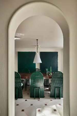 "Unexpected and Sexy" — This Amsterdam Home Is Full of Surprises, From Its Colorful Accents to Its Lacquer-Lined Dining Room
