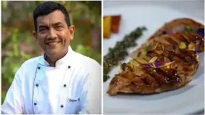 Chef Sanjeev Kapoor's grilled chicken and vegetables with salsa verde is the healthy dinner you need; check out recipe