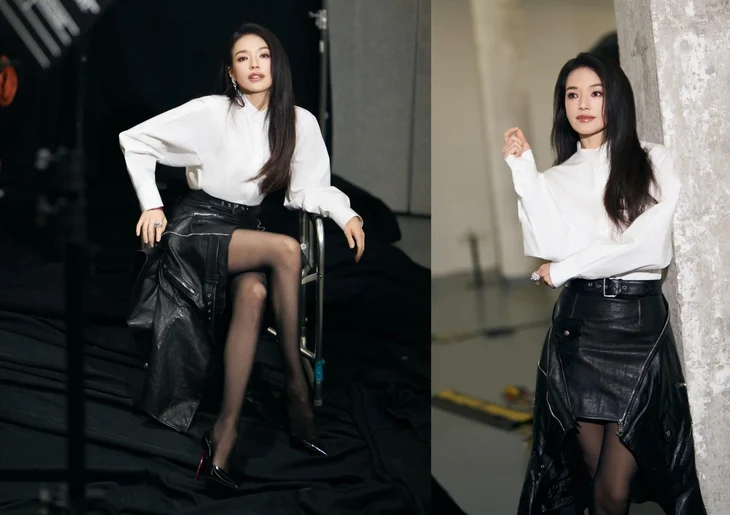 Office fashion inspired by Shu Qi's style - Photo 2.