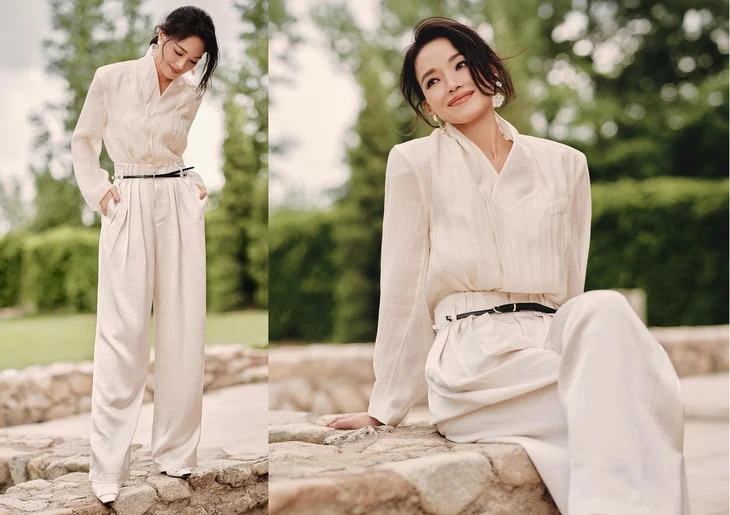 Office fashion inspired by Shu Qi's style - Photo 3.