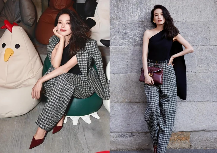 Office fashion inspired by Shu Qi's style - Photo 8.