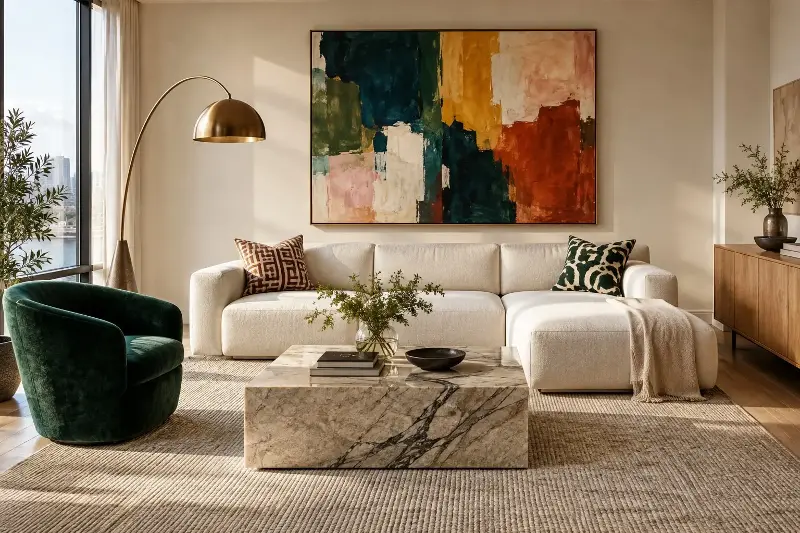 Introduce a bold element into your space. 