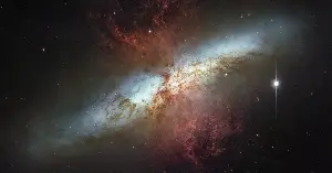 The James Webb telescope picked out 16.5 million individual stars in the Cigar Galaxy — a neighbor forming stars ten times faster than the Milky Way, in a burst estimated to last only a few hundred million years