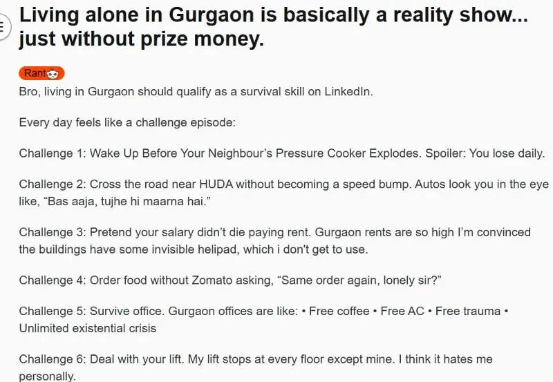 Screengrab of the Reddit post.