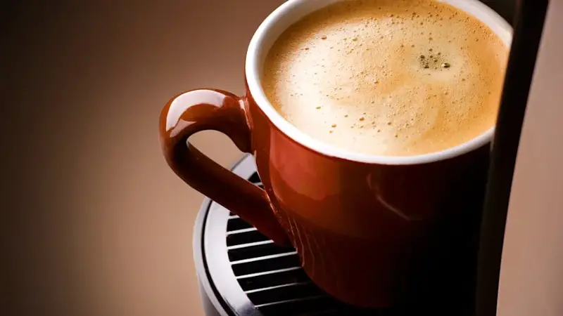 Close-up of an espresso coffeemaker