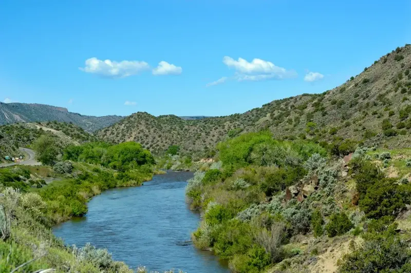 The Rio Grande near Taos, New Mexico, in May 2019.
