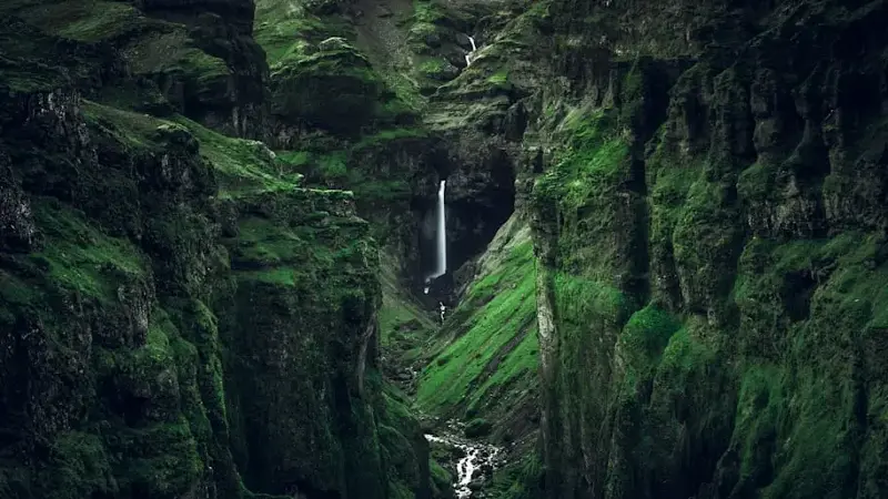 Múlagljúfur Canyon in Iceland.